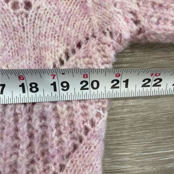 Aqua Womens Stitched Knit Crewneck SweaterXS - Picture 4 of 5